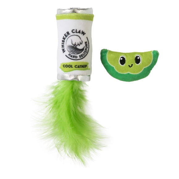 Quirky Kitty Whisker Claw Jouet pour Chat en Peluche à la Cataire Lot de 2