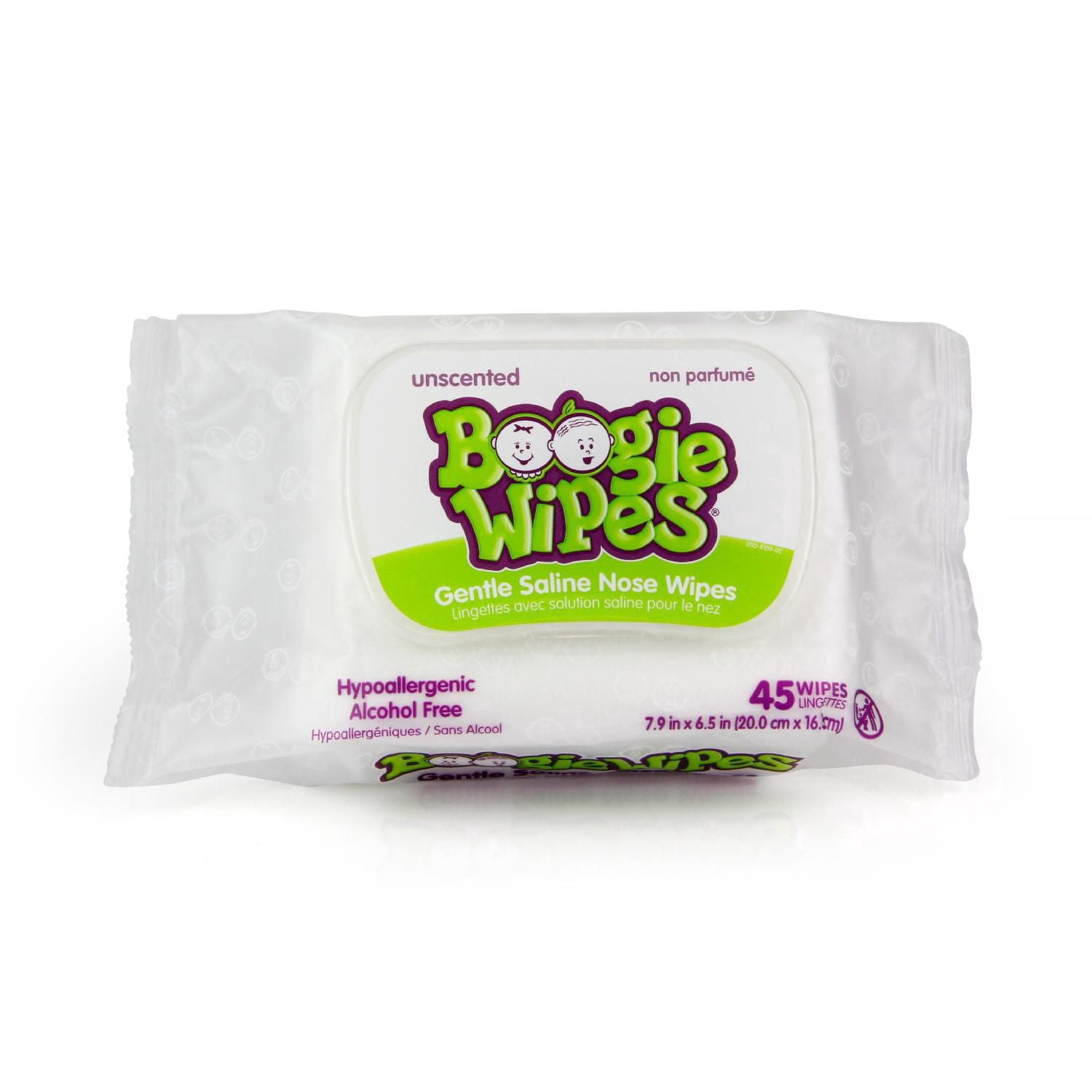 Boogie Wipes gentle saline nose wipes 45ct