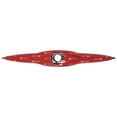 thumbnail image 3 of Krator Chrome Rear Trunk Latch/Key Hole Lock Accent Trim Compatible with Harley Davidson Tri Glide Ultra Classic - FLHTCUTG 2009-2019, 3 of 3