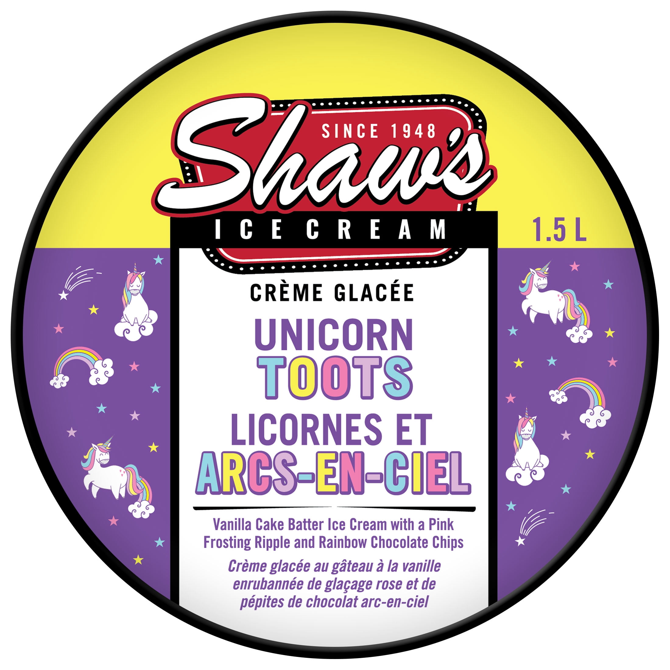 Shaw's Unicorn Toots Ice Cream 1.5L, Unicorn Toots Ice Cream
