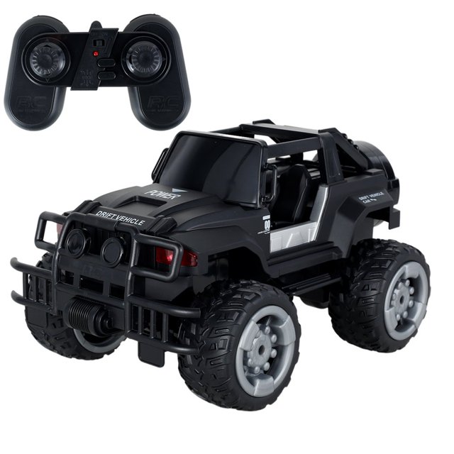 Voiture Télécommandée avec Lumière LED et Pulvérisation Rechargeable 2.4Ghz RC Voiture de Course avec Batterie 500mAh Tout-Terrain RC Camion Tout-Terrain Réutilisable Modèle de Voiture Jouet pour Enfants Garçons Filles