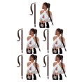 thumbnail image 3 of ziyahi DIY pour Différentes Tresses Extension de Cheveux pour Volume Instantané Extension Queue de Cheval Tressée Changement de Style Brun Foncé 5ensemble, 3 of 6