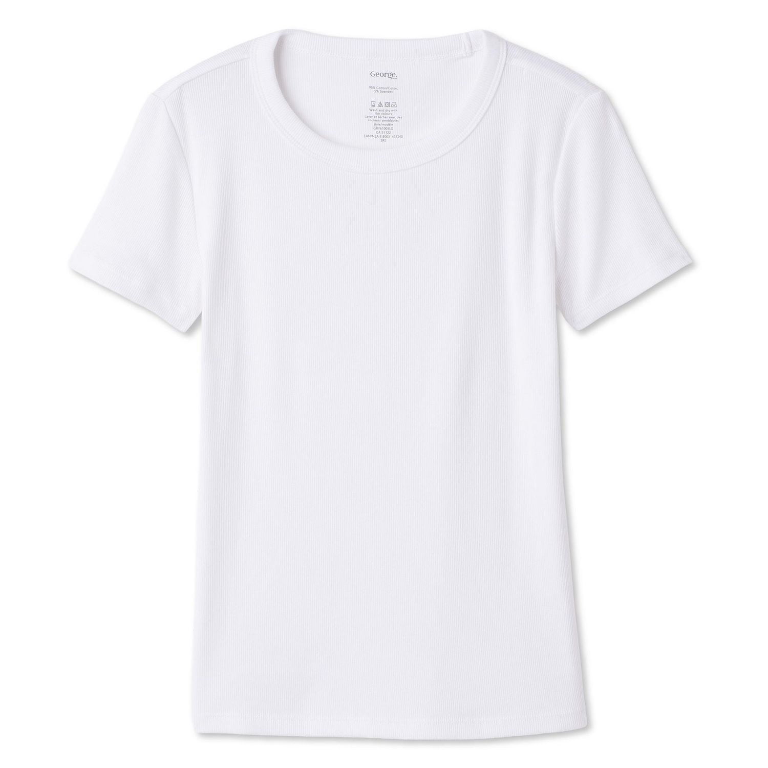 T-shirt côtelé George pour femmes