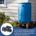 thumbnail image 4 of Uxcell 2 Set Rain Barrel Faucet Kit, 1" GHT Plastic Rain Barrel Spigot, Grey, 4 of 5