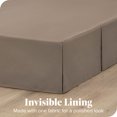 thumbnail image 3 of Bare Home Jupe de Lit Double Brossage - Premium 1800 Collection - Retombée de 15 Pouces - Très Grand Simple, Taupe, 3 of 4