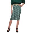 thumbnail image 1 of Moomaya Jupe Imprimée Longueur Genou pour Femmes Grande Taille Jupe en Poly Spandex, 1 of 6