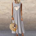 thumbnail image 2 of RKSTN Robes pour Femmes 2023 Mode Été Décontracté Col Rond Sans Manches Jupes Maxi Poches Vacances Couleur Unie Plage Longue Robe avec Imprimé Graphique, 2 of 4