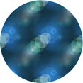 thumbnail image 1 of Ahgly Company Tapis d'Intérieur Ronds Transitionnels Lavables à la Machine Bleu Ivy Blue, 4 Pieds Rond, 1 of 7