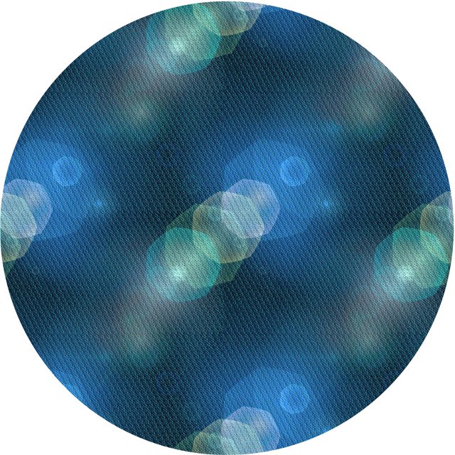 Ahgly Company Tapis d'Intérieur Ronds Transitionnels Lavables à la Machine Bleu Ivy Blue, 4 Pieds Rond