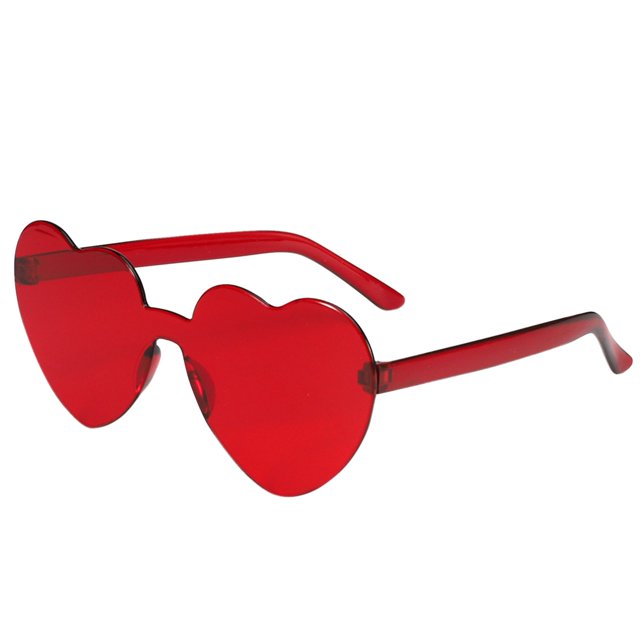 Frameless Transparent Glasses Europe and America Candy Color Couple Sunglasses