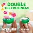 thumbnail image 4 of Gain Super Flings Laundry Detergent Pacs, Hibiscus Hula scent, irresistibly clean and fresh washing detergent laundry soap pacs, 45 Count, 4 of 11
