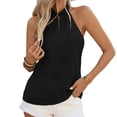 thumbnail image 1 of StSilkitty Sleeveless Tank Tops for Womens Summer Solid Color Tie Camisole Lightweight Soft Trendy Blouses, 1 of 8