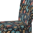 thumbnail image 4 of Designart "Nomadic Mosaic II" Multicolor Paisley Upholstered Accent Chair - Glam Arm Chair For Bedroom, 4 of 7