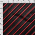 thumbnail image 2 of oneOone Popeline de Coton Tissu Noir Rayures Matière de Robe Tissu Imprimé Tissu au Mètre 56 Pouces de Large-N8A, 2 of 4