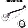 thumbnail image 2 of Upgrade Candle Wick Cutter, Polished Stainless Steel Candle Wick Trimmer, Candle Trimmer Keep Candles Clean Inside, Candle Cutter Wick Polished for You to Safely Remove The Spent Wick (Black), 2 of 7