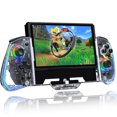 thumbnail image 1 of Manette de Jeu pour Switch OLED, Manette de Jeu Portable Tout-en-un avec Lumière LED Réglable Design Ergonomique Gyroscope 6 Axes Mappage Turbo, 1 of 6