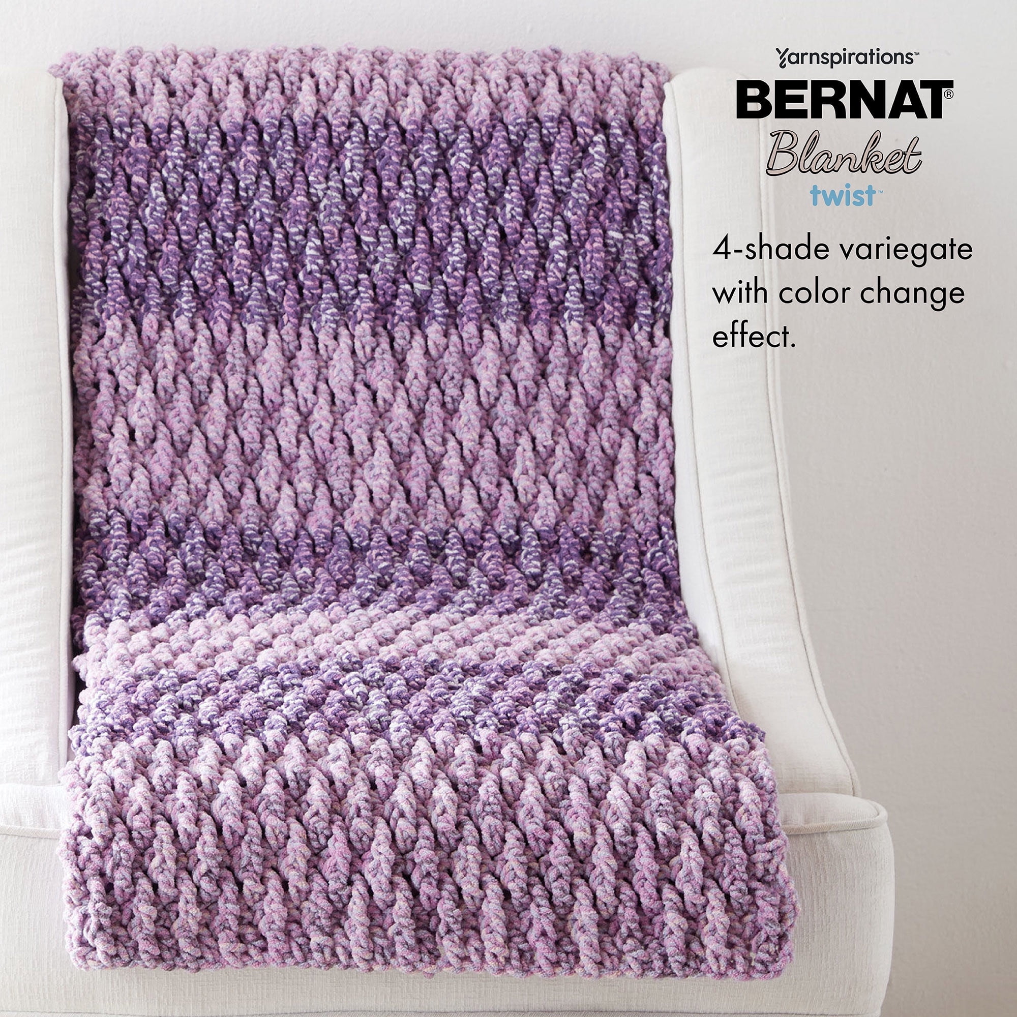 Bernat® Fil Couverture Twist™, Polyester #6 Super Volumineux, 10,5oz/300g, 220 Yards