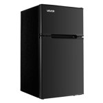 VEVOR Mini Réfrigérateur avec congélateur 3.2 Cu.Ft deux portes Compact Réfrigérateur noir