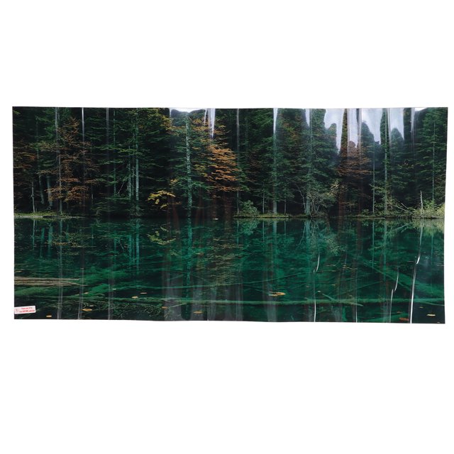 Fish Tank Wallpaper Sticker, Self Adhesive PVC Attractive Fish Tank Background Decoration Clear Pattern For Aquarium 91x50cm / 35.8x19.7in