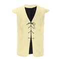 thumbnail image 2 of EGNMCR Débardeurs Homme Homme Rayé Mode Rétro avec Poches à Simple Boutonnage Col en V Débardeurs Hauts Blouse, 2 of 4