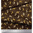 thumbnail image 3 of Soimoi Brown Rayon Fabric Abstract & Arrow Symbol Print Sewing Fabric Yard 56 Inch Wide, 3 of 5