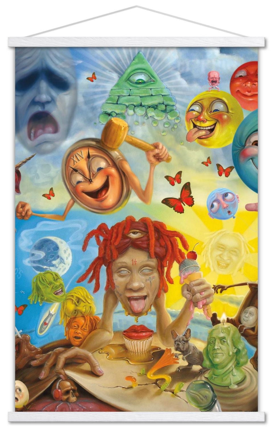 Trippie Redd - Art Wall Poster, 22.375" x 34" Framed