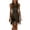Coffee# dresses for women, variant on Oksale Faux Suede Western Dresses for Women Vintage Fringe Hem Sleeveless Mini Dress Cowgirl Zip Up Lapel Streetwear Summer Dresses Black M