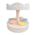 thumbnail image 2 of Revolving Carousel Cupcake Holder Pastries Cookie Dessert Stand Turntable Cupcake Display Stand Decoration, 2 of 8