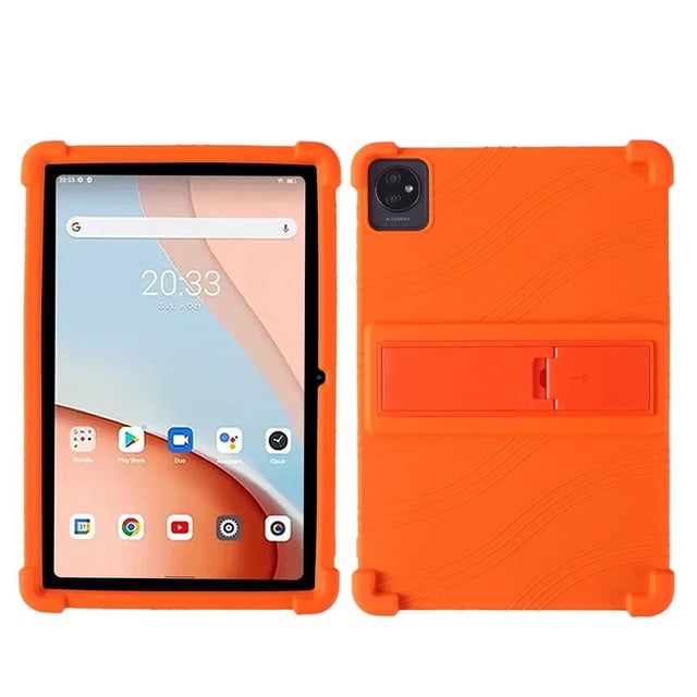 Case For Blackview Tab 70 Wifi 10.1 inch Tablet Safe Shockproof Silicone Stand Cover Orange