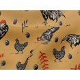 thumbnail image 5 of oneOone Silk Tabby Pale Orange Fabric Hen Craft Projects Decor Fabric Printed By The Yard 42 Inch Wide-KF, 5 of 5
