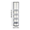 thumbnail image 3 of TIELUTT Travel Towel Container Camping Kit Grinder Set 4 in 1 Grinder for Grilling Clear Acrylic Containers for Spoon Holder Small Candy with Spoon Popcorn Containers Reusable with Glass Candy No Lids, 3 of 8