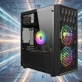 thumbnail image 4 of STGAubron Gaming PC Computer Desktop, Core i7 8th Gen up to 4.1GHz, Radeon RX 590 8G GDDR5, 16G DDR4, 512G SSD, WiFi 6, BT 5.2, RGB Fan x 2, Windows 11 Home, 4 of 6