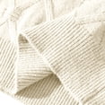 thumbnail image 4 of Styesk Mens Sweater Solid Color Pullover Sweater Comfy Soft Oversized Sweater Cable Knit Crewneck Sweater Casual Loose Sweaters with Ribbing Edge, 4 of 7