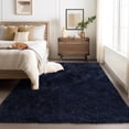 thumbnail image 4 of FairOnly 9'x12' Fluffy Area Rug Indoor Soft Fuzzy Shaggy Carpet Floor Rugs with Non-Slip Backing for Living Room Bedroom Home Decor, Navy, 4 of 9