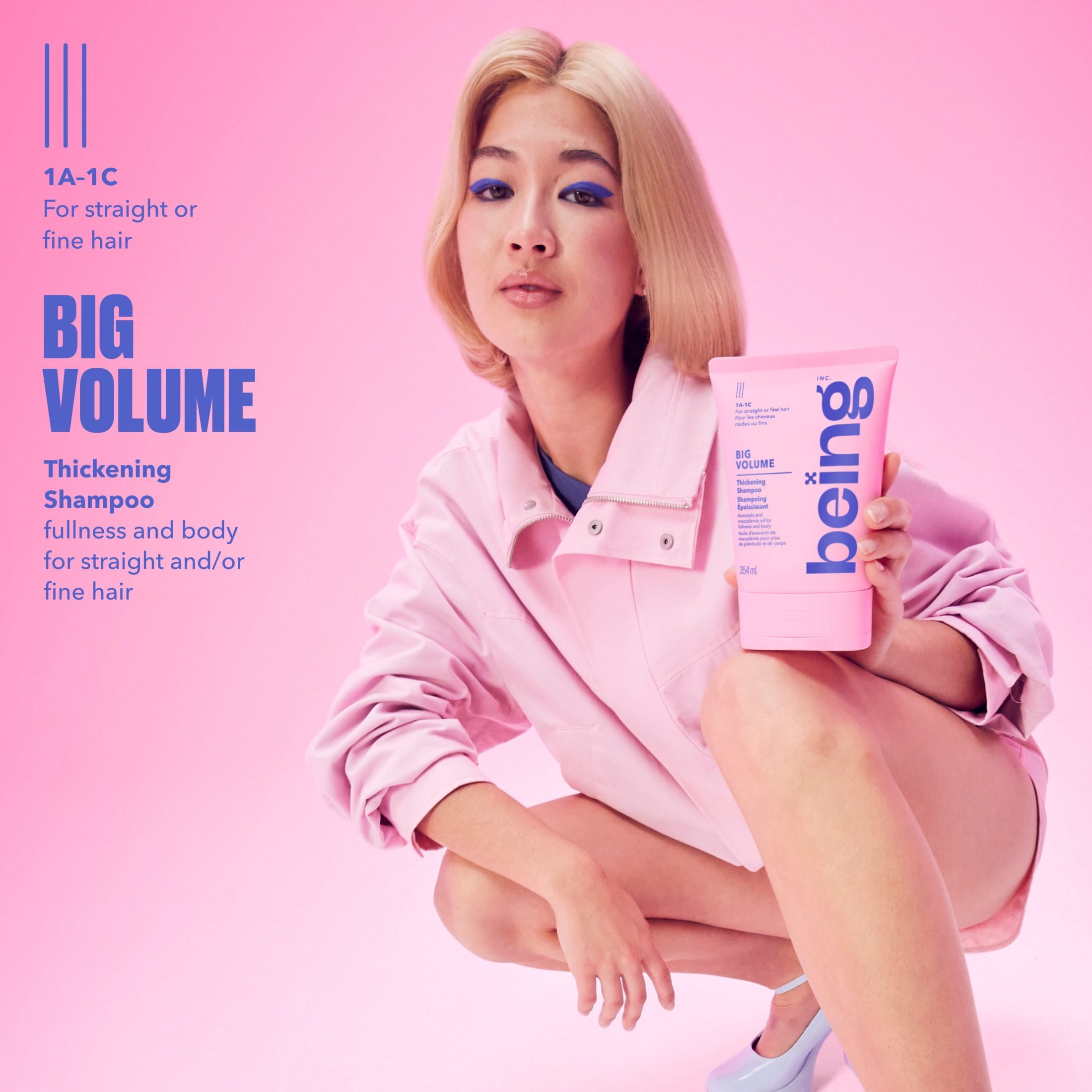 being BIG VOLUME Thickening Shampoo with Avocado and Macadamia Oil 354mL