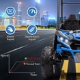 thumbnail image 4 of BeesClover 24V Kids' Heavy-Duty Ride Power Wheel with Tent 4WD Off-Road Electric Vehicle, LED Lights, Music & Horn, Shock Absorbers, 3-Speed Options, 4 MPH Mini Golf Cart,2-Seater, 4 of 8