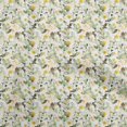 thumbnail image 1 of oneOone Velvet Yellow Fabric Water Color Sewing Material Print Fabric By The Yard 58 Inch Wide, 1 of 4