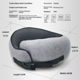 thumbnail image 3 of "Portable Memory Foam Travel Neck Pillow - Removable Washable Cover, Ultra-Soft Support for Airplane & Office Naps", 3 of 6