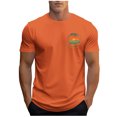 thumbnail image 2 of Styesk T-Shirts pour Homme Mode Décontractée Hommes T-shirt de Sport Imprimé Manches Courtes Col Rond Chemisiers Chemises, 2 of 5