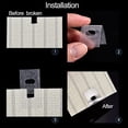 thumbnail image 4 of witspace 30 Pcs Panneaux de Lattes de Remplacement pour Stores Verticaux, Kit de Réparation de Stores Verticaux avec Onglets, Fixations Transparentes pour Stores d'Appartement, Pièces de Remplacement pour Stores Horizontaux, 4 of 6