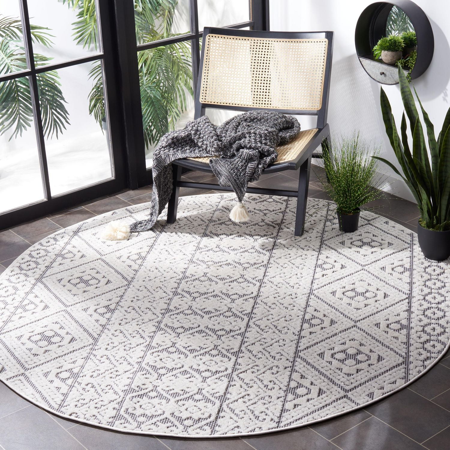 SAFAVIEH Cabana Allycia Tapis Intérieur/Extérieur Géométrique