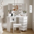 thumbnail image 1 of Vanity Desk, 21 x 43 x 56 inches, White, 1 of 9
