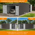 thumbnail image 4 of Sunjoy 13 ft. x 20 ft. Abri extérieur, Carport, Tan, 4 of 11
