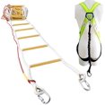 thumbnail image 1 of ISOP Rope Ladder Fire Escape 3-4 Story Homes | Rapid Deployment Safety Rope Ladder | Rescue Rope Ladder with Safety Cord | Climbing Ladder 10m / 32 ft, 1 of 9