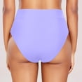 thumbnail image 3 of Women Casual High Waisted Swim Trunks Nylon Spandex Split Solid Color Quick Drying Beach Water Activities Wear, 3 of 6