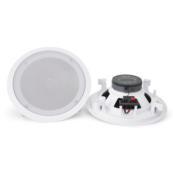 Pyle Haut-Parleurs Stéréo 250 W à 2 Voies pour Cinéma Maison, Mur dans Plafond, 8 Pouces (Paire)