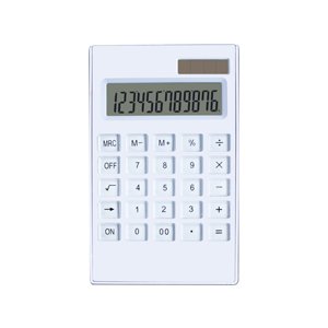 Amdohai Desktop Calculator Ultra-thin 12 Digits Large Display Solar & Battery Dual Power Crystal Buttons Basic Counter for Home Office Business School Supplies