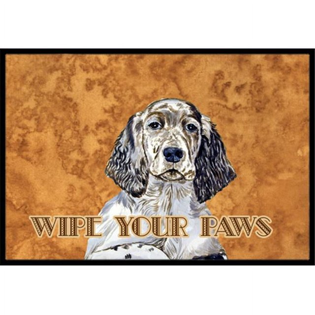 Carolines Treasures LH9446JMAT 24 X 36 In. English Setter Wipe Your Paws Indoor Or Outdoor Mat