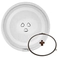 thumbnail image 1 of Universal Microwave Glass Plate Durable Microwave Glass Turntable Plate, Round Microwave Plate Cover Replacement 24.5cm, 1 of 7