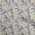 thumbnail image 1 of oneOone Tissu Viscose Georgette Jaune Floral Rétro Matériel de Robe Tissu Imprimé Tissu au Mètre 42 Pouces de Large, 1 of 5